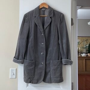 J. Jill Corduroy Jacket Velvet Trim